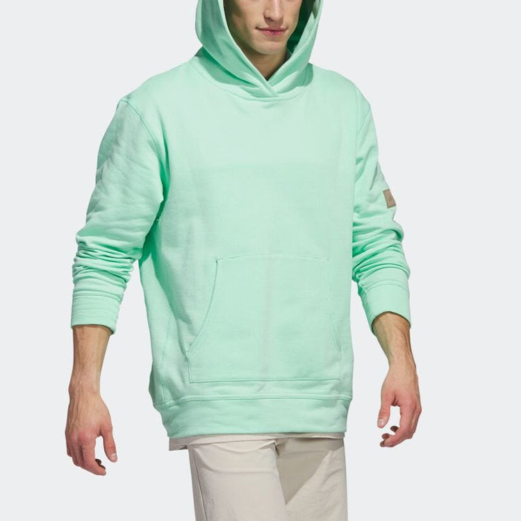 Худи adidas Solid Color Hooded Pullover Long Sleeves Hoodie Men's Green HS5610 — фото 4