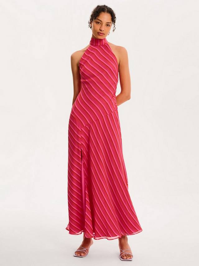 

Платье макси Elsie в полоску OMNES, Pink