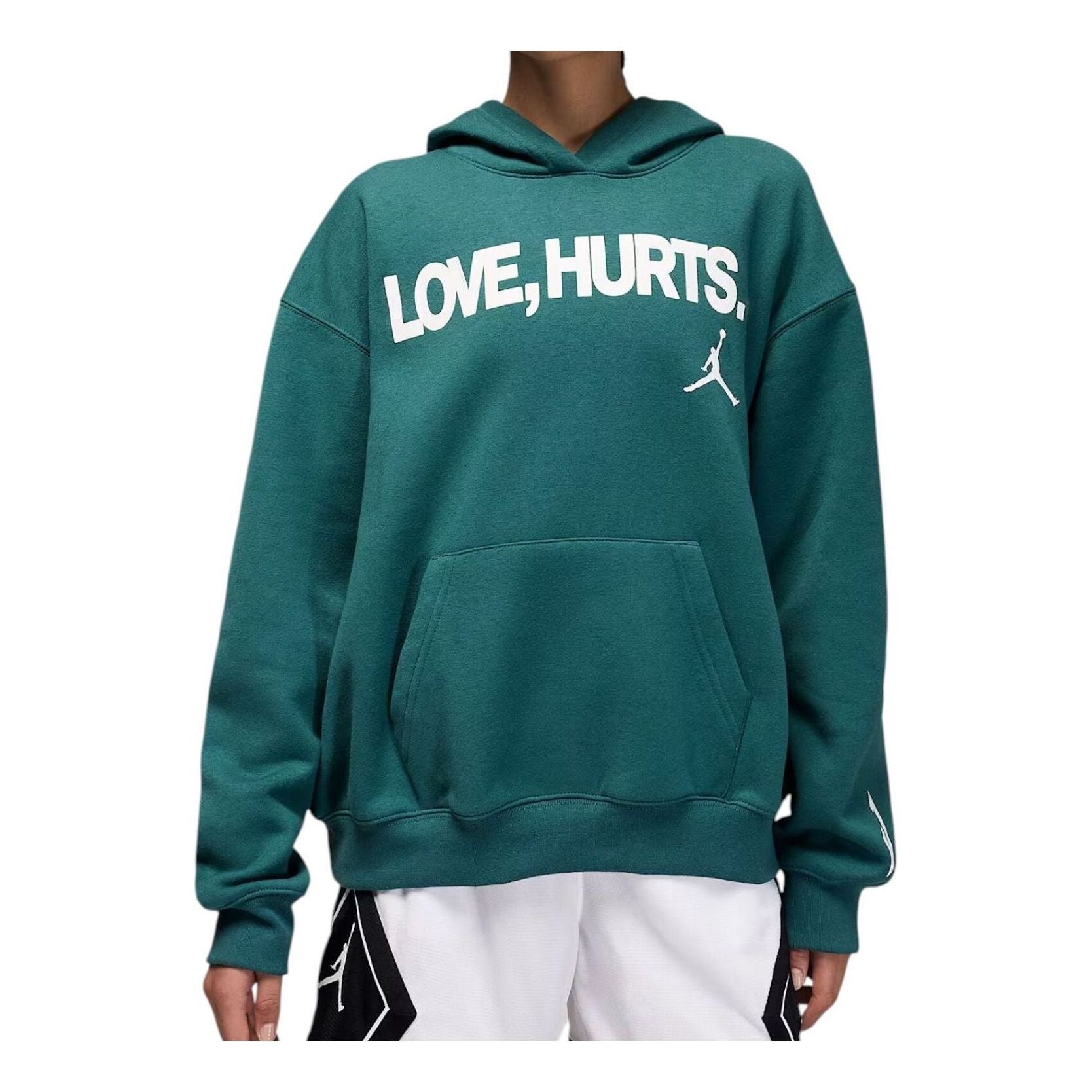 (WMNS) Толстовка Nike x Jalen Hurts из флиса, цвет 'Sport Teal'
