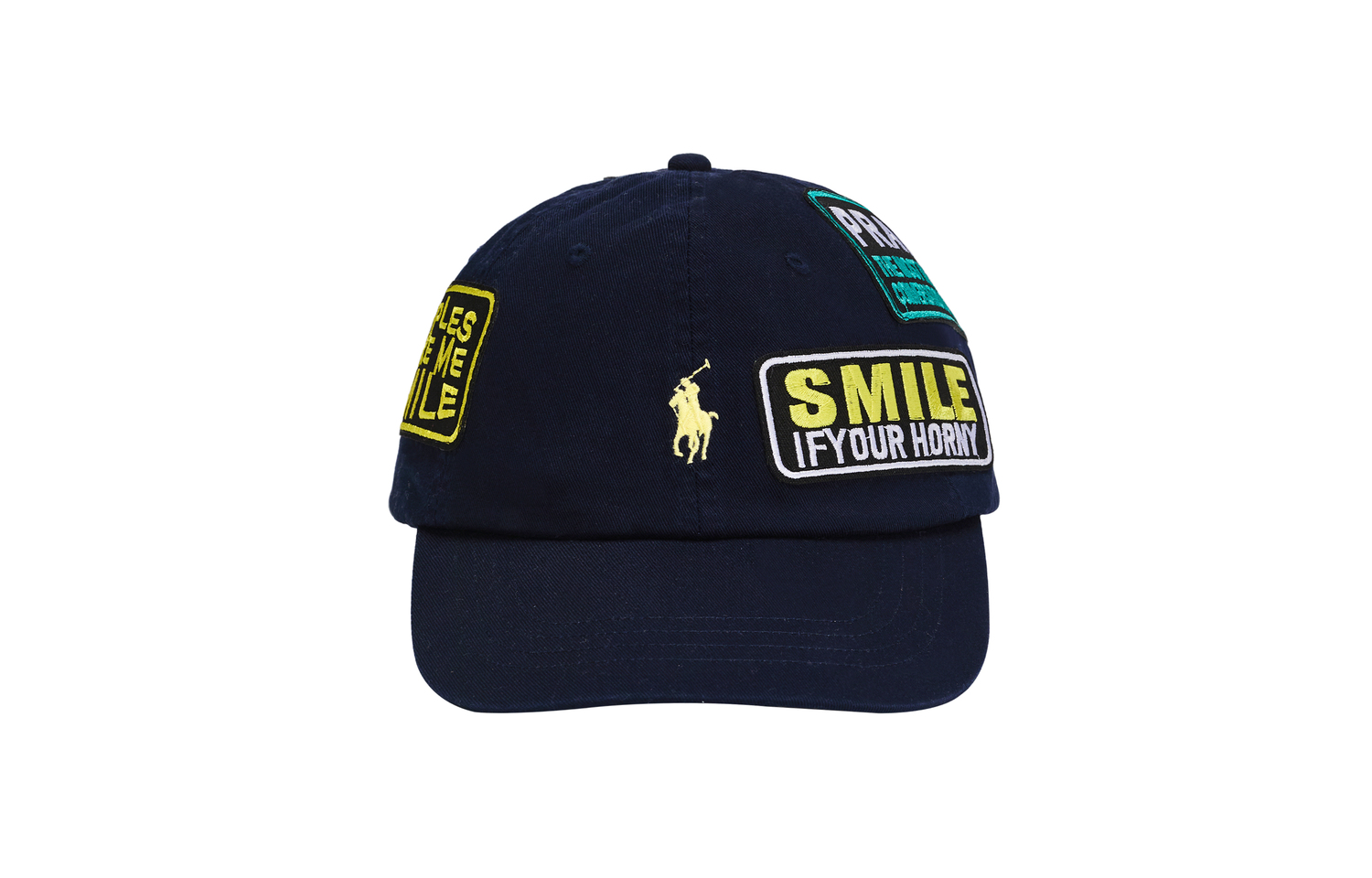 

Хлопковая бейсболка унисекс Polo Ralph Lauren, marine синий