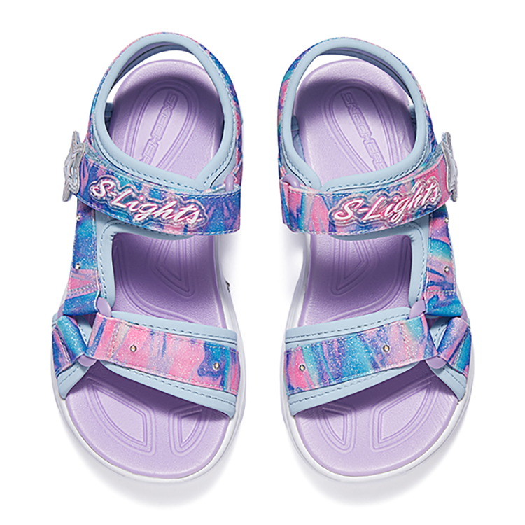 Детские сандалии Skechers, фиолетовый/синий/розовый — фото 4