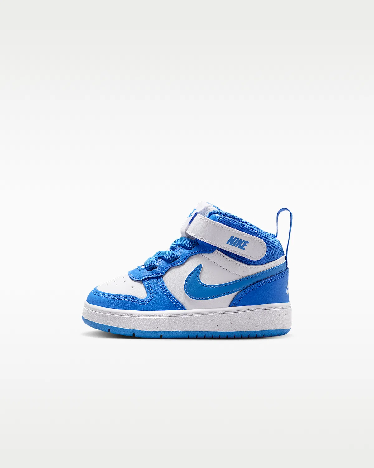 Кроссовки Nike Court Borough Mid 2 для малышей, White/Blue Crystal/White/Blue Crystal