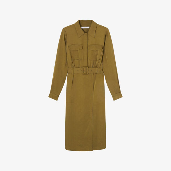 

Платье-Миди из крепа с поясом Newton Lk Bennett, зеленый