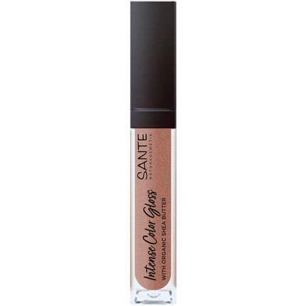 

Naturkosmetik Intense Color Gloss Натуральный блеск для губ с сияющим финишем, 5,3 мл — оттенок 01 Glistening Nude, Sante