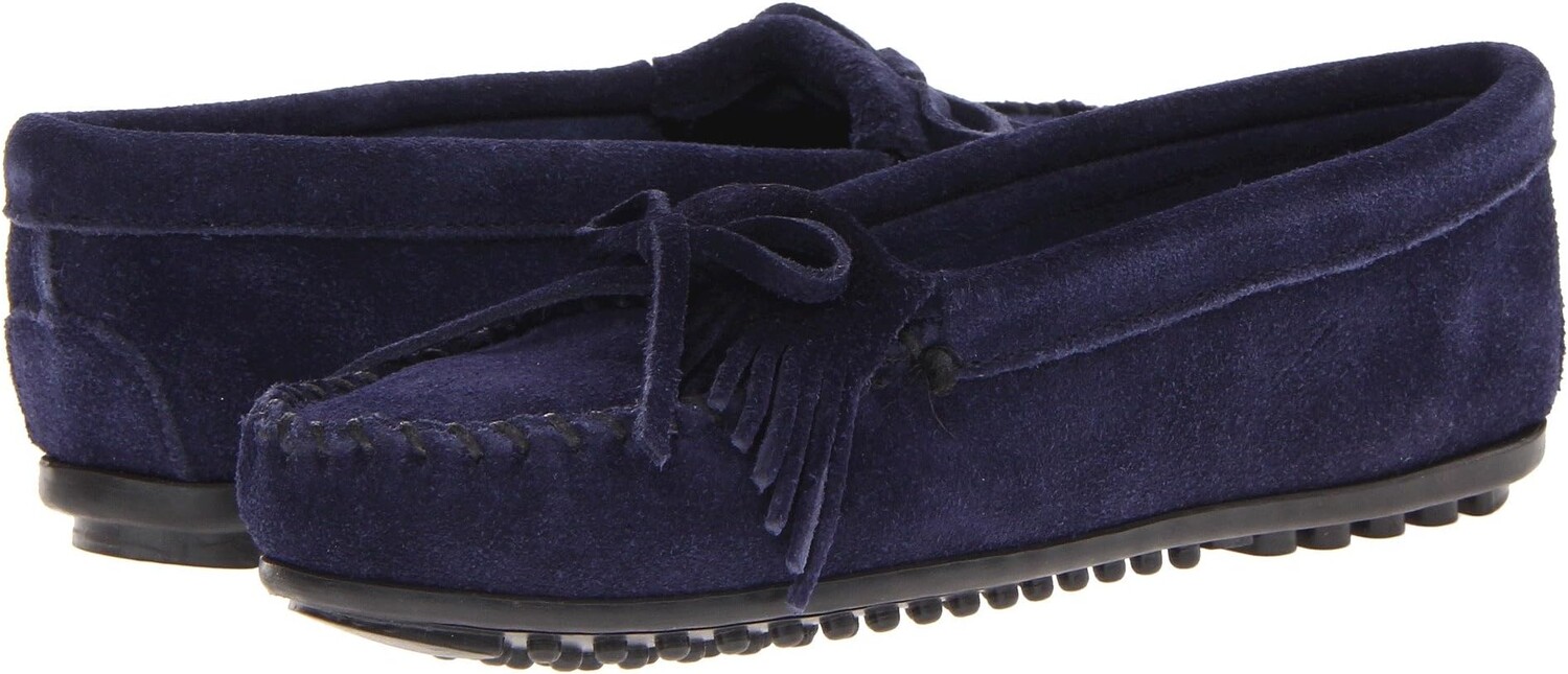 

Лоферы Minnetonka Kilty Suede Moc, цвет Hardsole Navy Suede