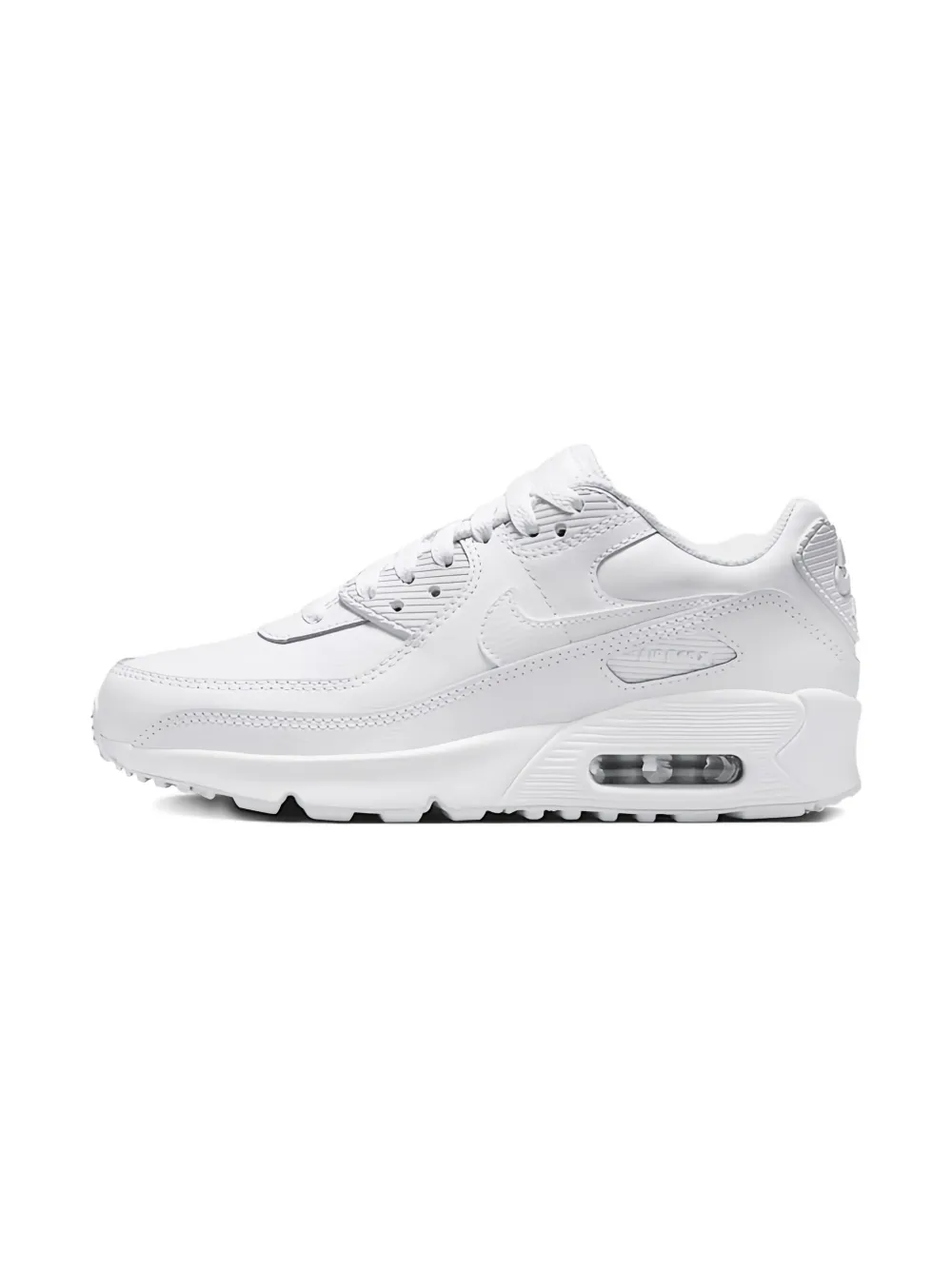 

Кроссовки Air Max 90 White/Metallic Silver Nike Kids, белый