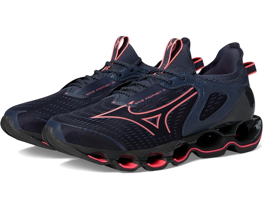 Кроссовки Mizuno Wave Prophecy 14, цвет Odyssey Grey/Strkn Coral