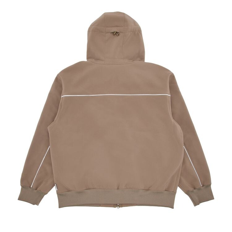 Толстовка Supreme WINDSTOPPER Zip Up Hooded Sweatshirt Taupe, желто-коричневый — фото 2