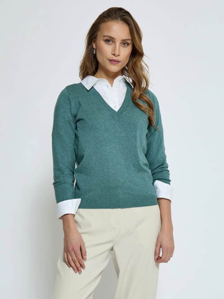 

Свитер цвета Морской туман minus