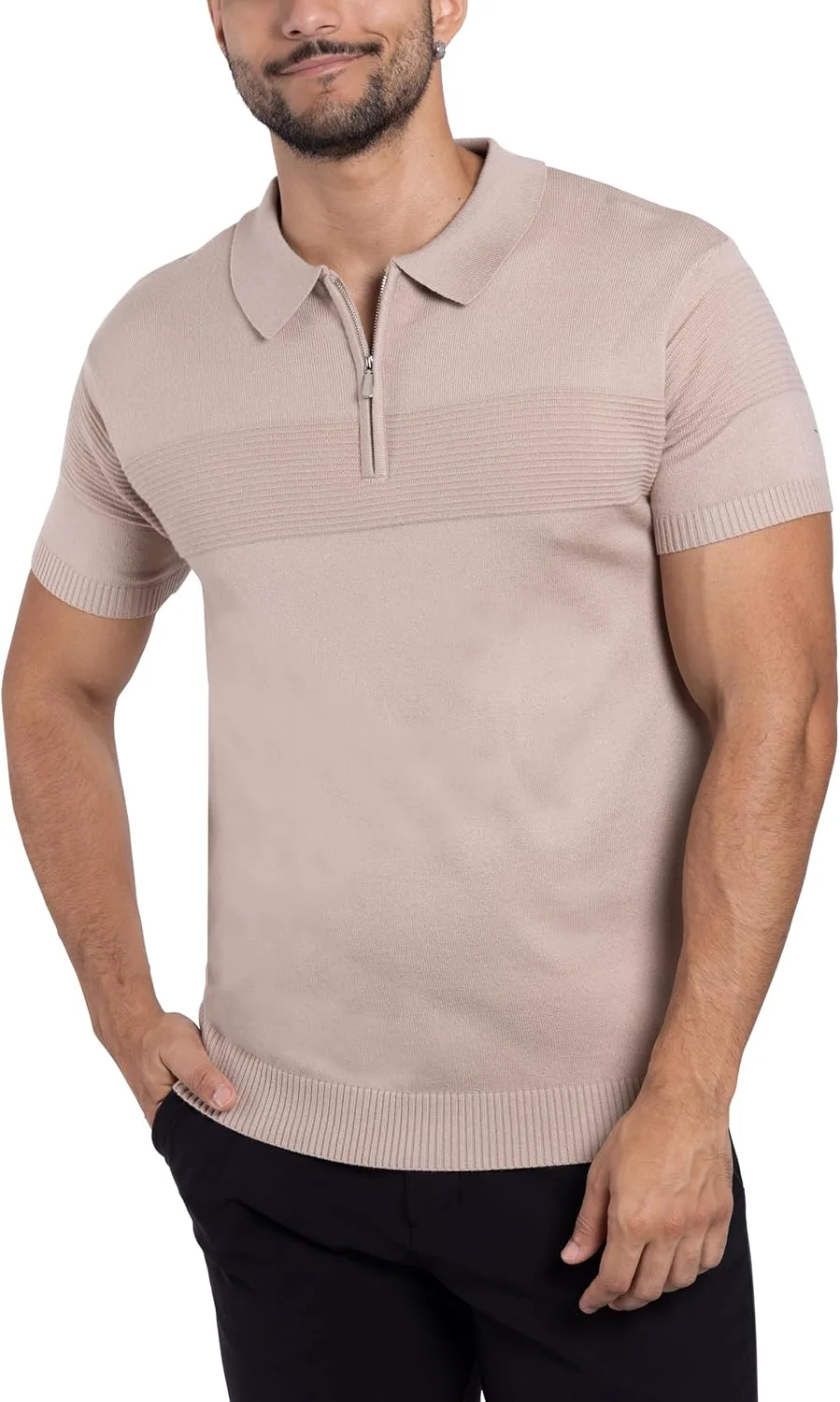 

Мужской вязаный поло X RAY с коротким рукавом