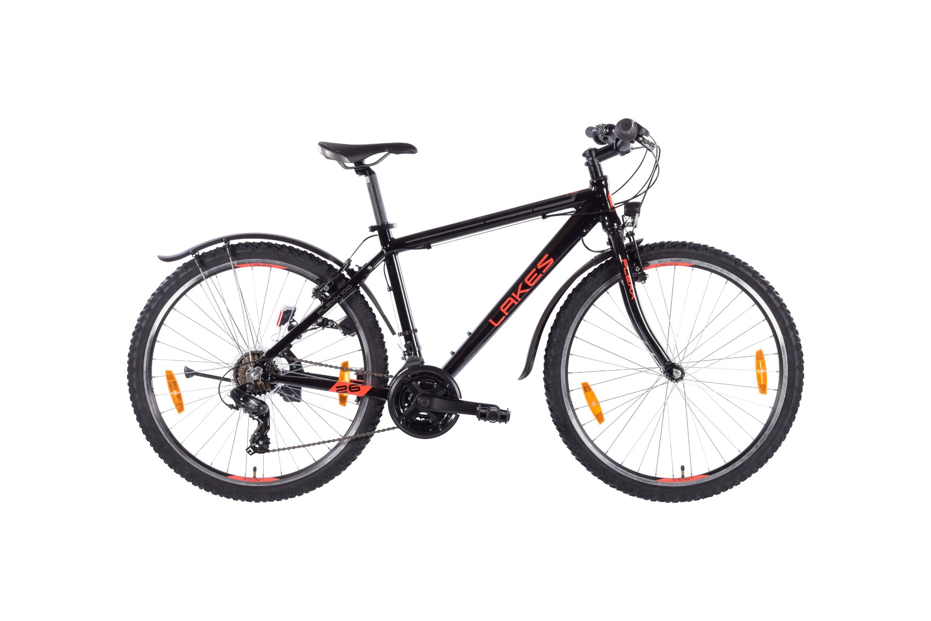 

Велосипед для подростков Lakes Flexx 100 - 26 дюймов - diamant - 2026, schwarz | black neonred darkanthracite