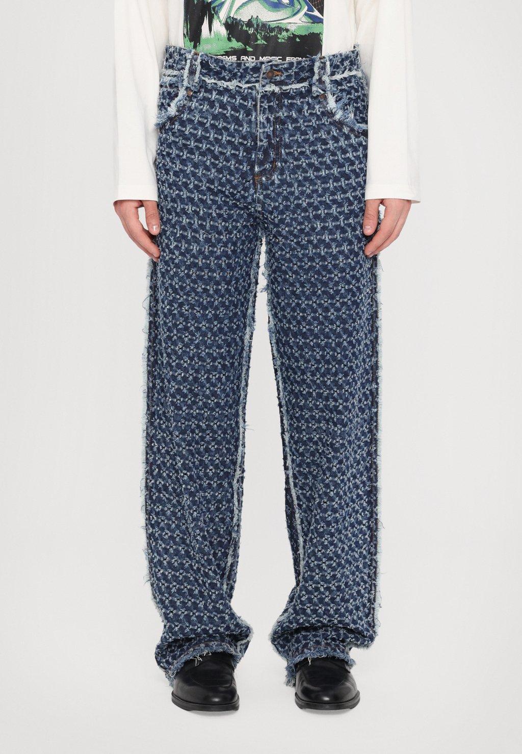 

Джинсы свободного кроя PUNCTURED BAGGY Dhruv Kapoor, синий