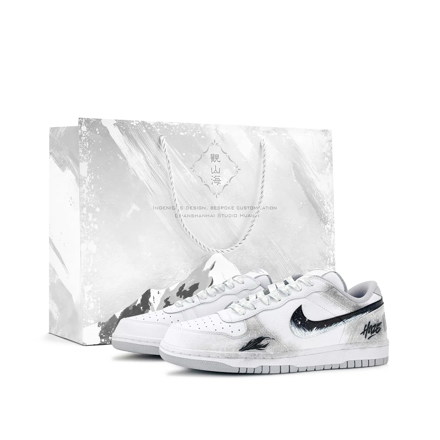 Кеды Nike Big Low White Gray