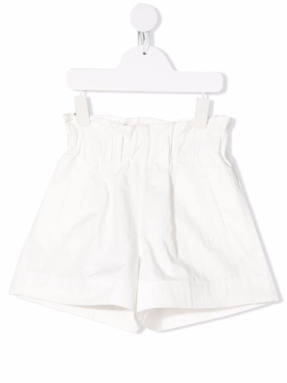 

Brunello Cucinelli Kids расклешенные шорты с эластичным поясом, белый