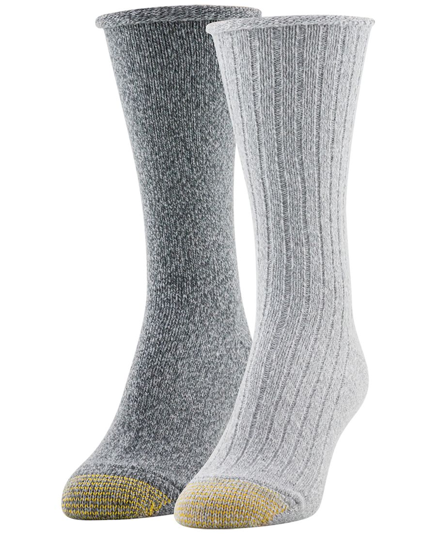 

Женские супермягкие носки (комплект из 2 пар) Gold Toe, Gray/White