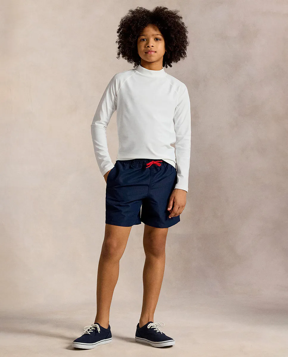 

Купальник для мальчиков с логотипом Polo Ralph Lauren, тёмно-синий