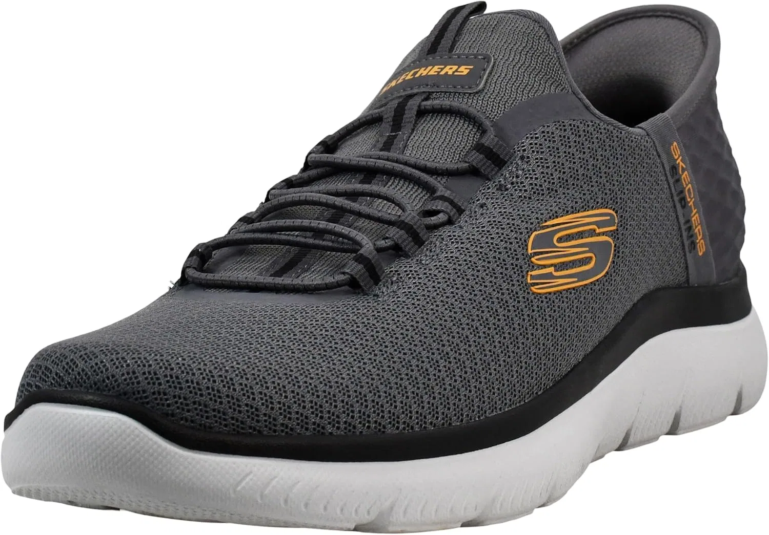 Кроссовки мужские Skechers, Charcoal/Orange