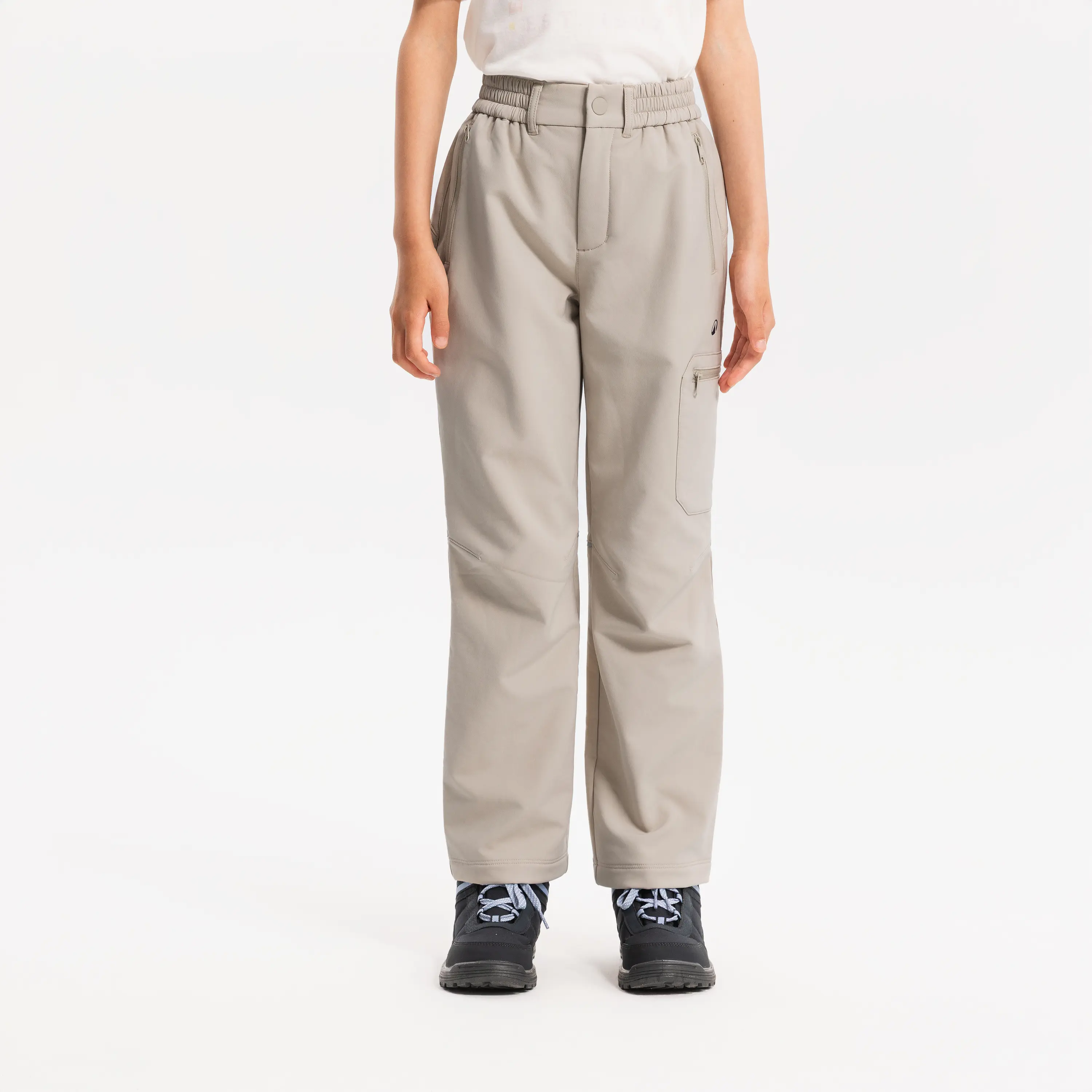 

Детские мягкие горные брюки Quechua MH100 бежевые