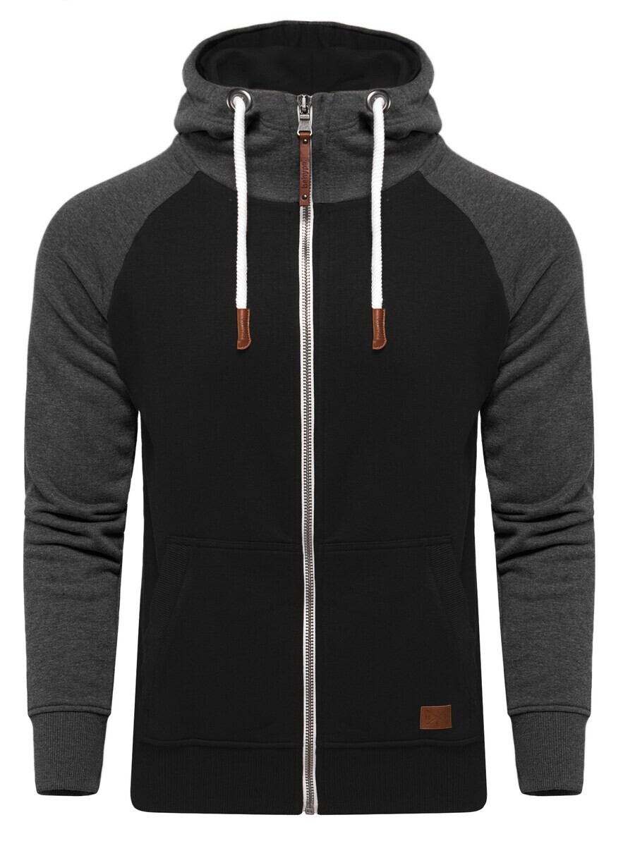 

Толстовка с капюшоном на молнии behype Zip-Up Hoodie HENRAY, черный