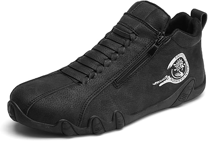 

Современные спортивные высокие кроссовки, повседневные ботинки на шнуровке с боковой молнией, доступны в сером, черном и белом цветах, удобная обувь для ходьбы Generic