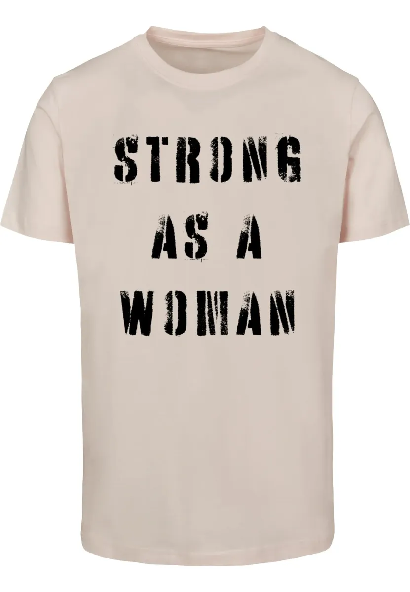 

Футболка Merchcode " Merchcode Unisex WD — Футболка Strong As A Woman с круглым вырезом", розовый