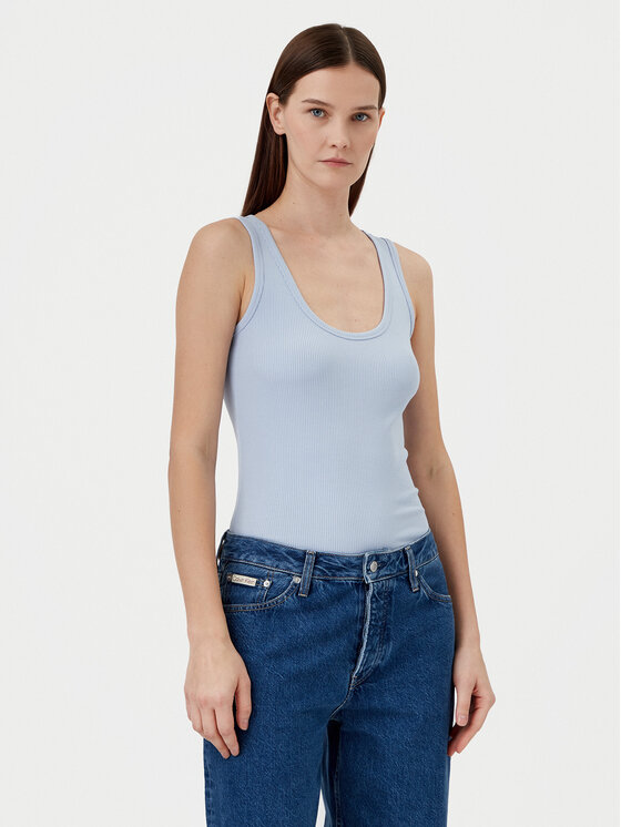

Топ облегающего кроя K20K208246 Calvin Klein, синий
