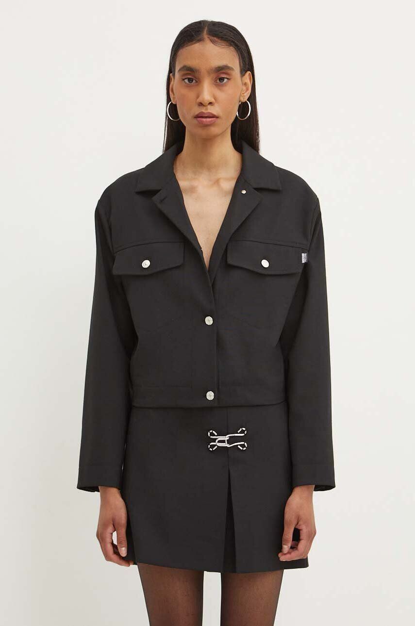 

Куртка из смесовой шерсти Moschino Jeans, черный