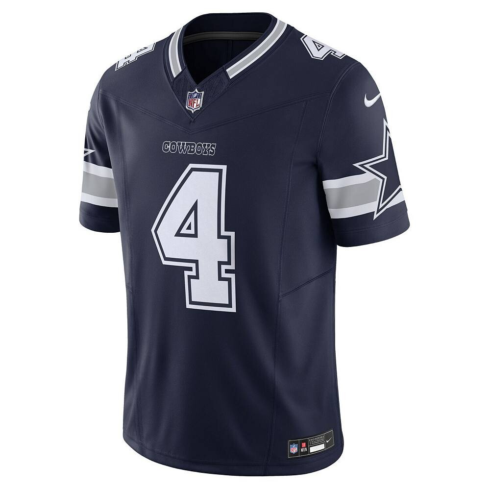 Мужские кроссовки Nike Dak Prescott Navy Dallas Cowboys Vapor F. Ограниченный Джерси, цвет Cow Navy — фото 2