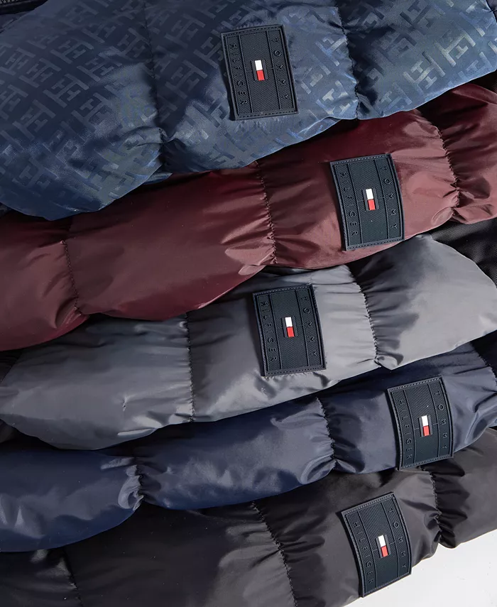Мужская куртка-пуховик из смешанных материалов Tommy Hilfiger, мультиколор — фото 2