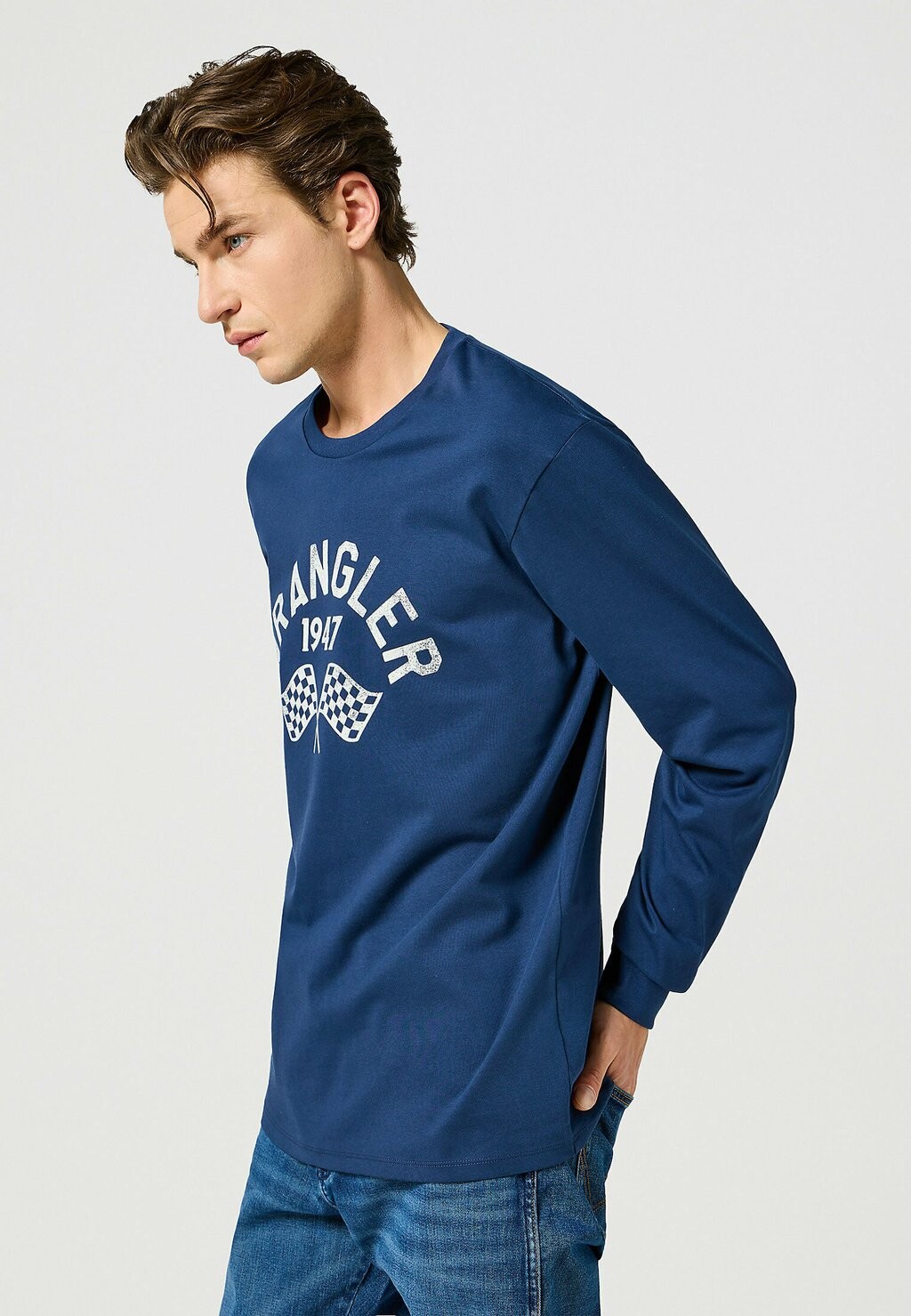 

Топ с длинными рукавами GRAPHIC TEE Wrangler, синий