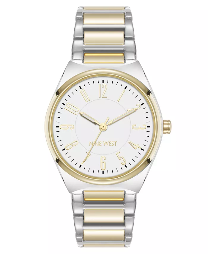 

Женские часы Quartz с легкочитаемым циферблатом в серебристом и золотистом металлическом сплаве, 34mm Anne Klein