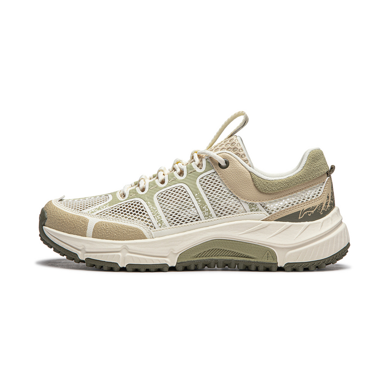 

Кроссовки LiNing CF Tracing Elegance Lite RT с амортизацией, износостойкие, низкие, для треккинга на открытом воздухе, мужские, цвета экрю и умбры, Ecru/Light Milk Umber