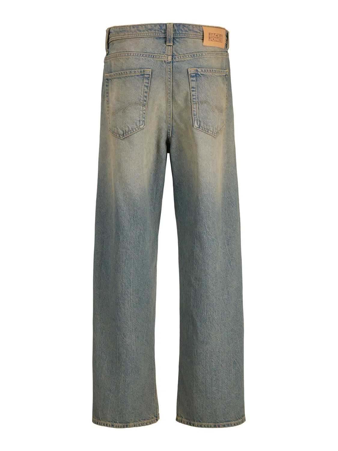 Джинсы baggy fit синие джинсовые, JACK & JONES Junior, синий деним — фото 2