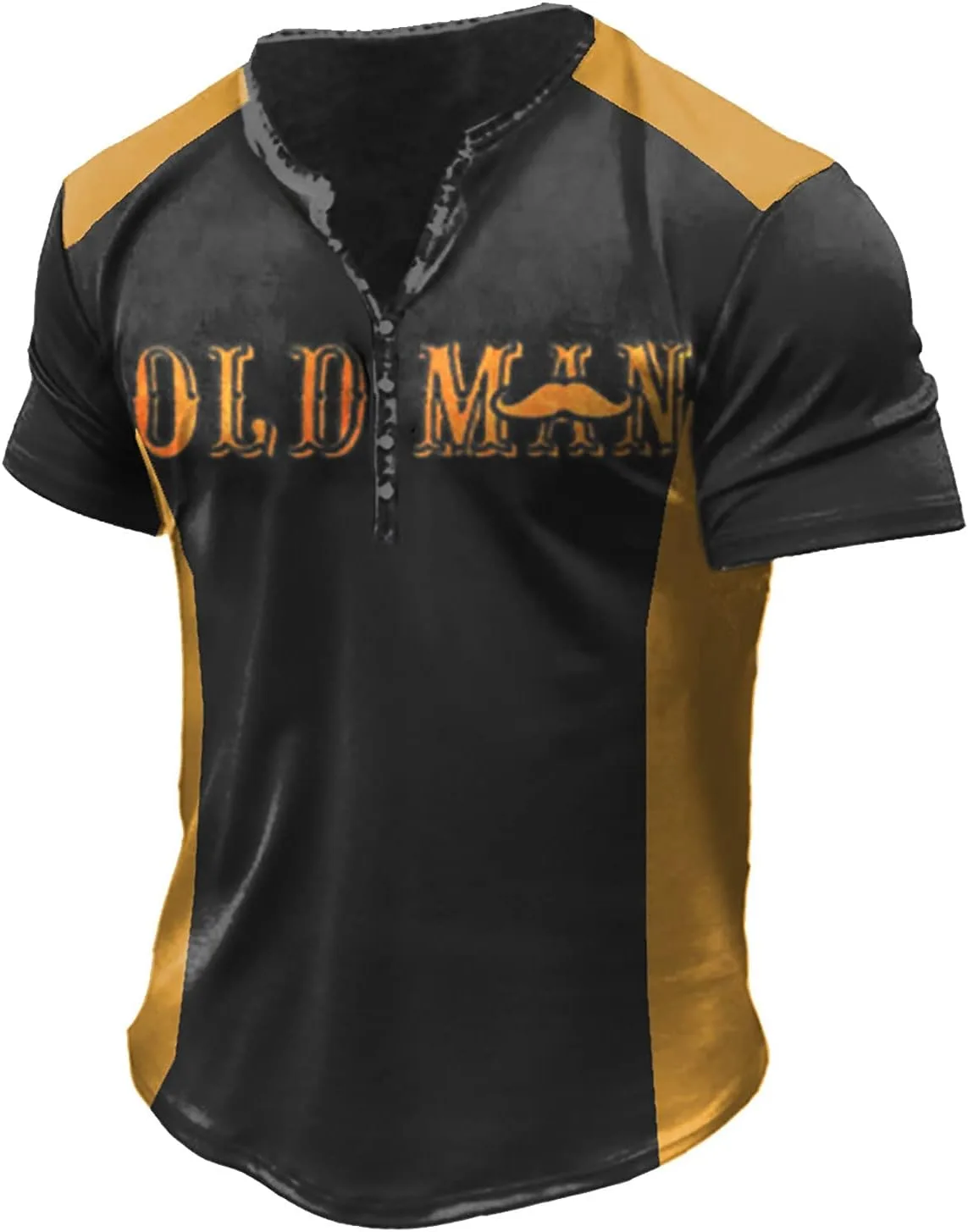 

Мужская футболка Henley с коротким рукавом, S-5XL