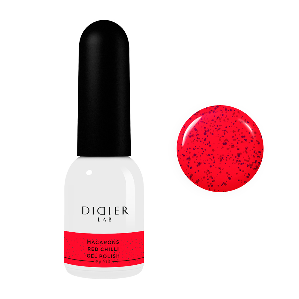 

Гель-Лак для ногтей macarons gel polish Didier Lab, цвет red chilli, 10 мл