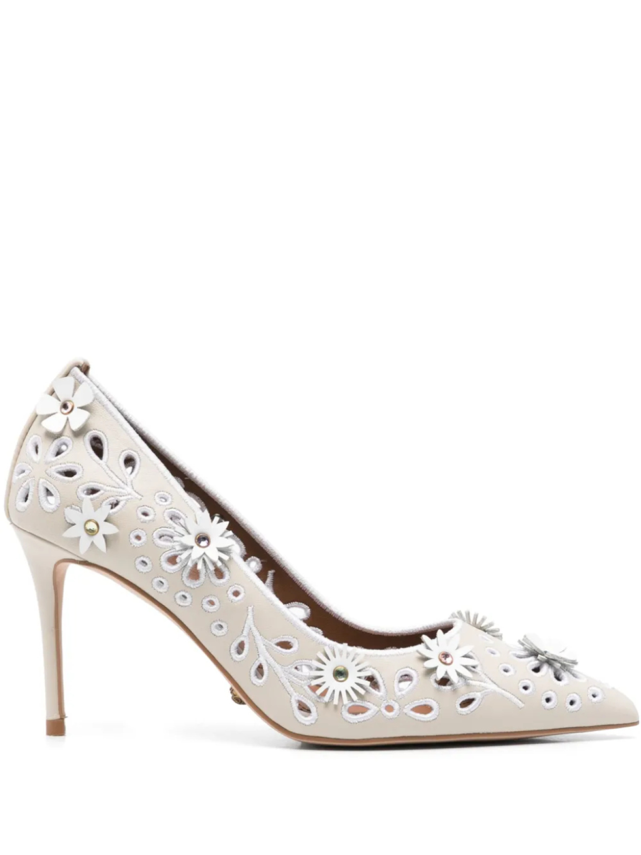 Туфли-лодочки Flower Belgravia 90 мм Kurt Geiger London, нейтральный