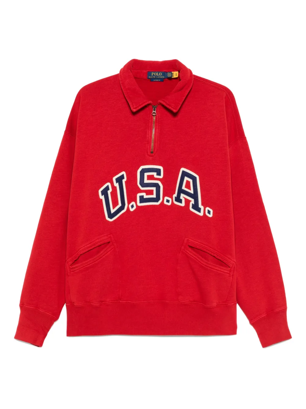 

Толстовка с вышитым логотипом POLO RALPH LAUREN, красный