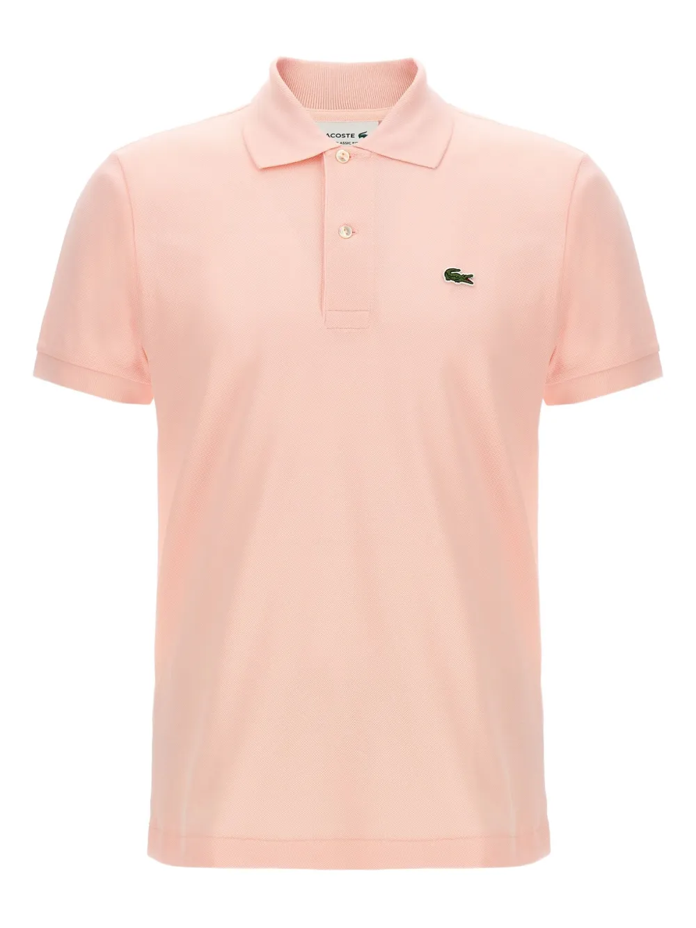 

Рубашка-поло с нашивкой-логотипом и разрезами по бокам Lacoste, розовый