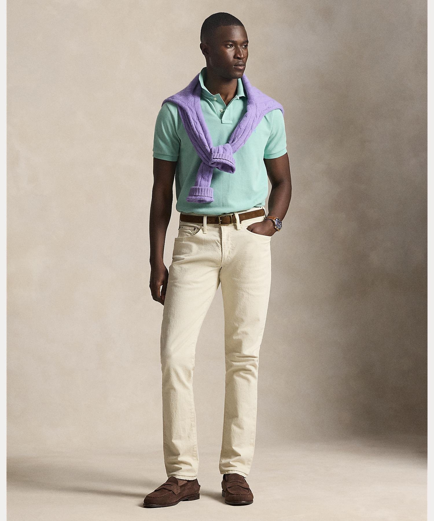 Культовая сетчатая рубашка поло Polo Ralph Lauren, 300 Green — фото 3