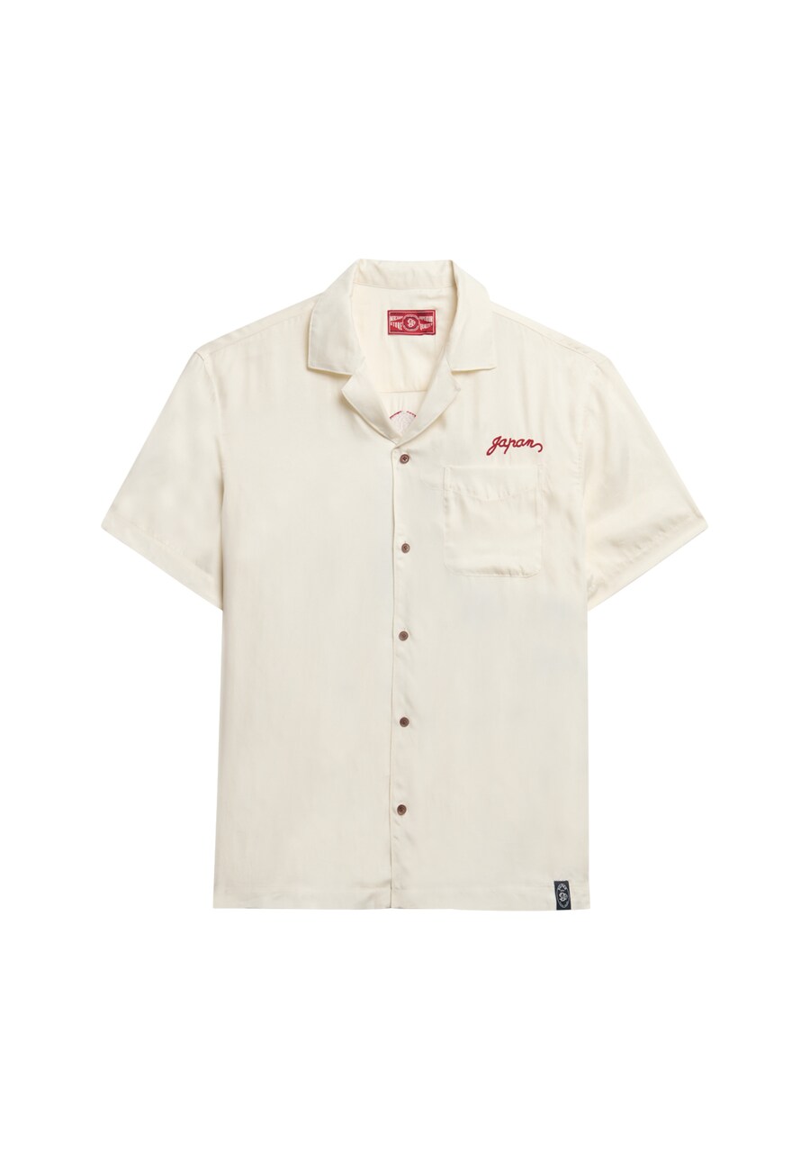 

Рубашка на пуговицах классического кроя Superdry Merchant Suika, кремовый