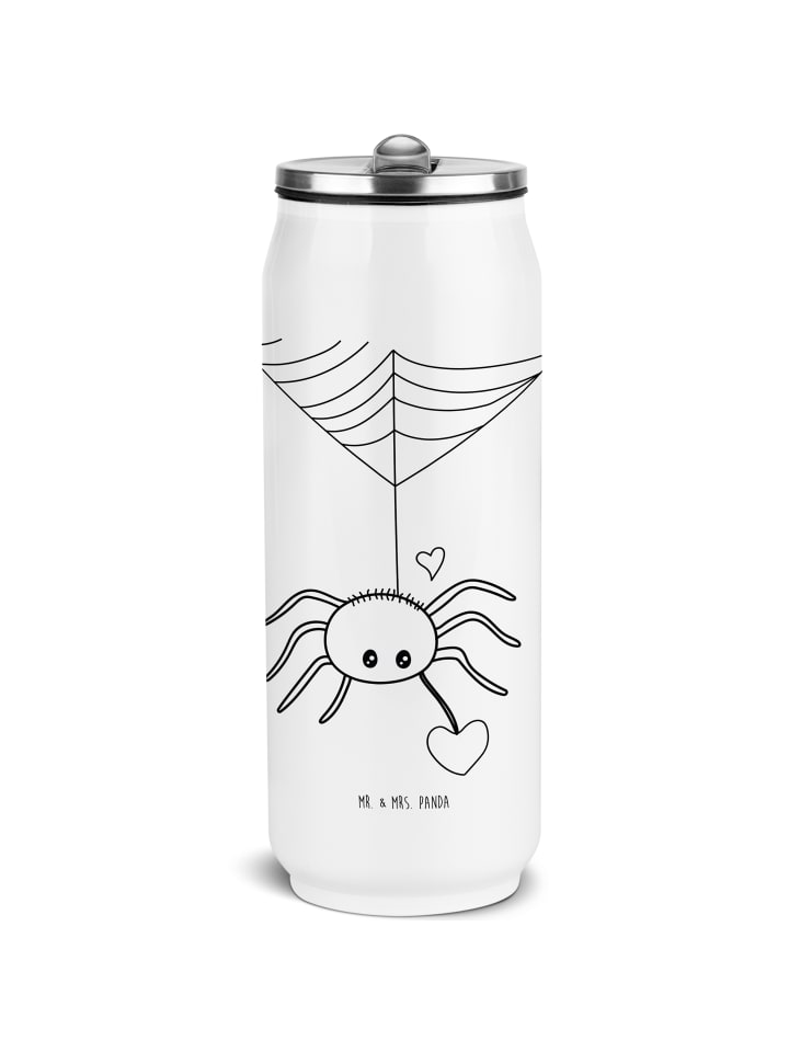 

Mr. & Mrs. Panda Бутылка для воды Agathe Love в форме паука, без надписи, белого цвета