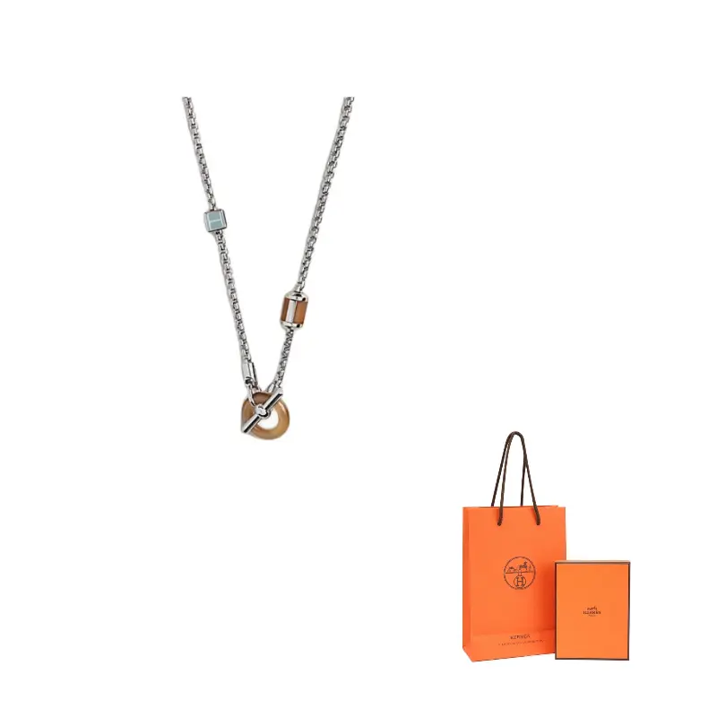 

HERMES Шейные цепочки из телячьей кожи мужские yellow