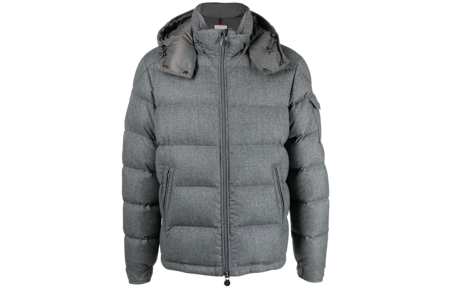 

Пуховик мужской светло-серый Moncler