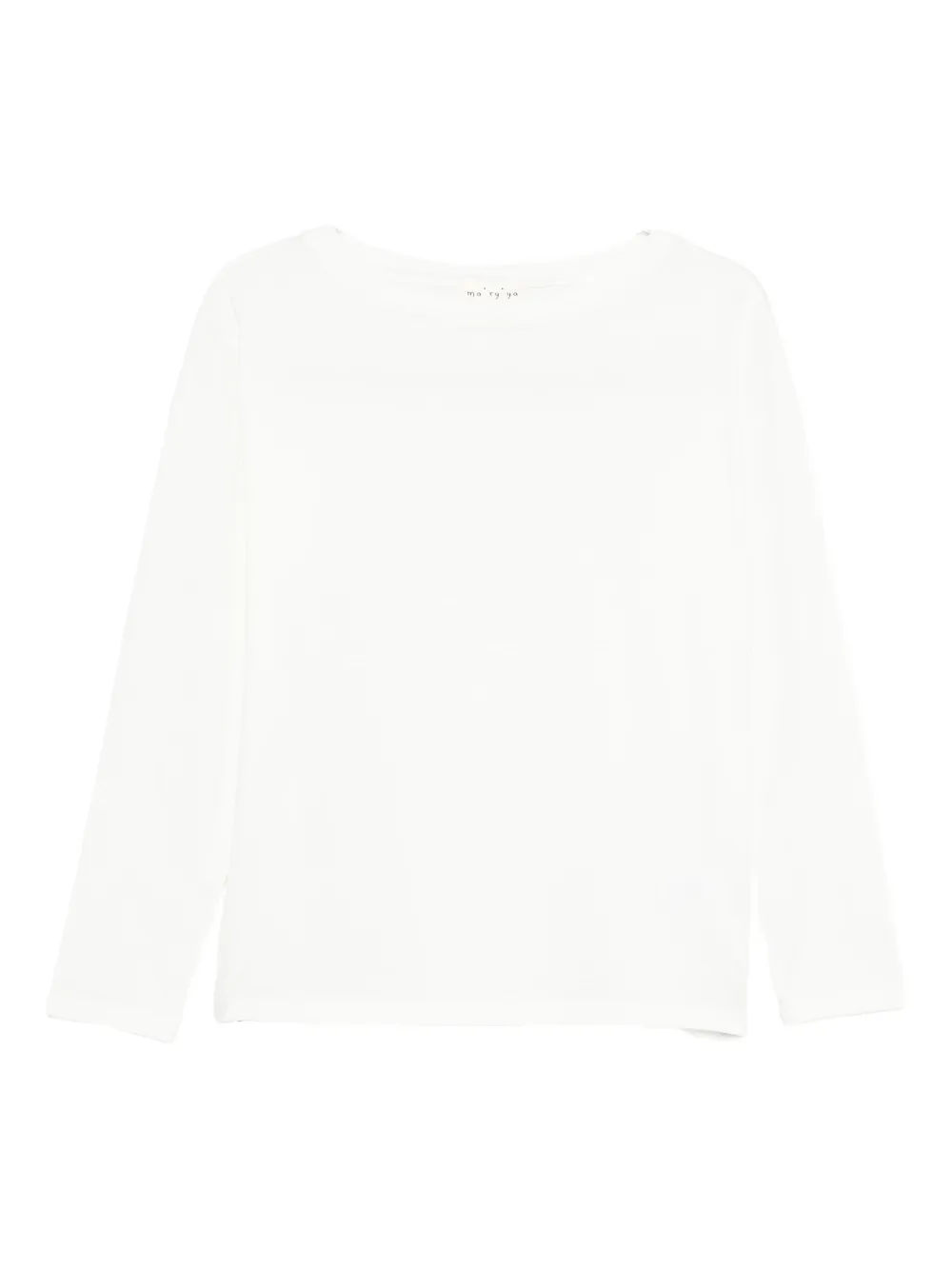 

Футболка с вырезом лодочка Ma'Ry'Ya, белый