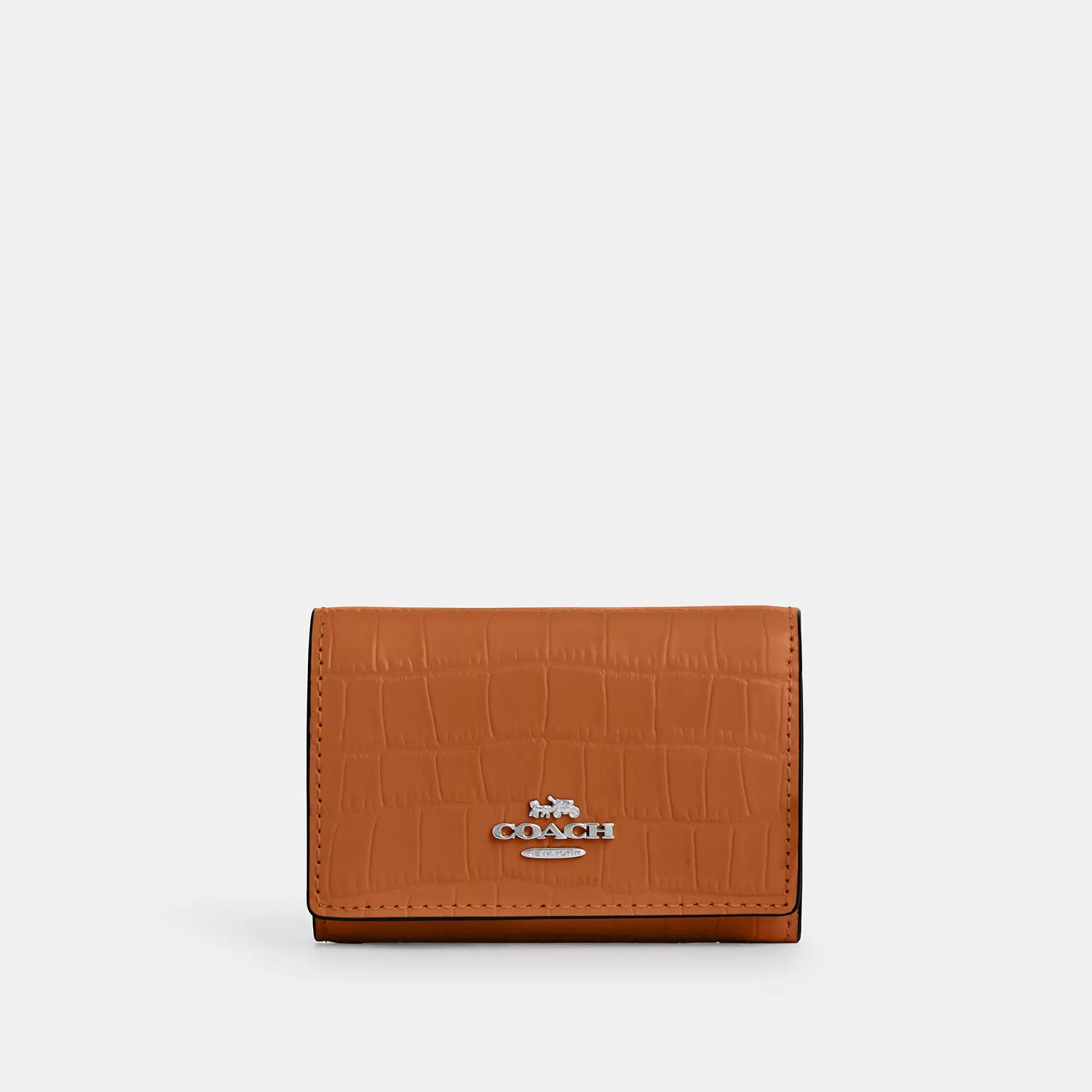 

Микрокошелек Coach Outlet, цвет Washed Orange
