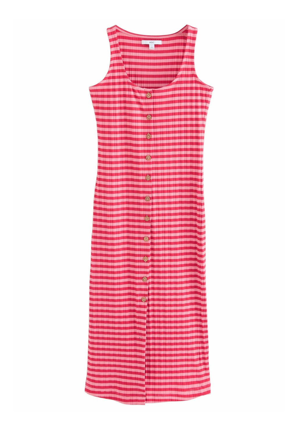 

Платье из джерси SQUARE NECK BUTTON DOWN COLUMN Next, фуксия