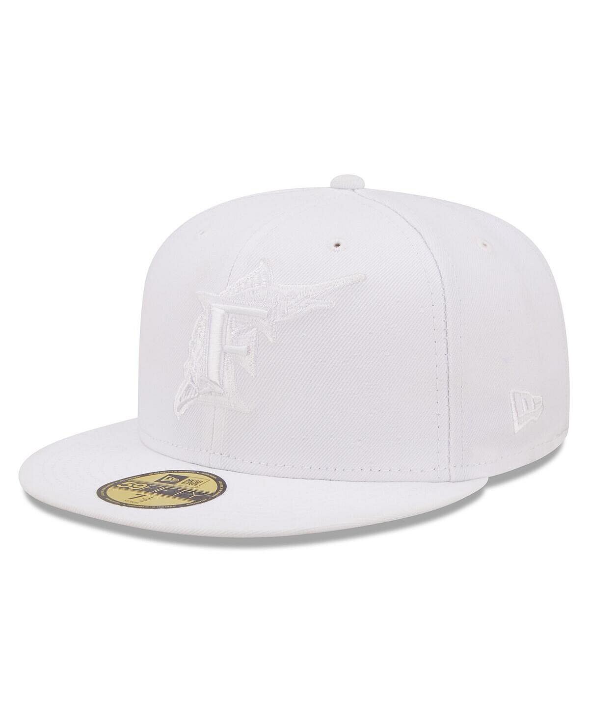 

Мужская приталенная шляпа Miami Marlins White on White 59FIFTY New Era