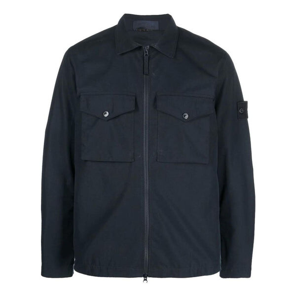 

Куртка ghost overshirt 'navy' Stone Island, синий