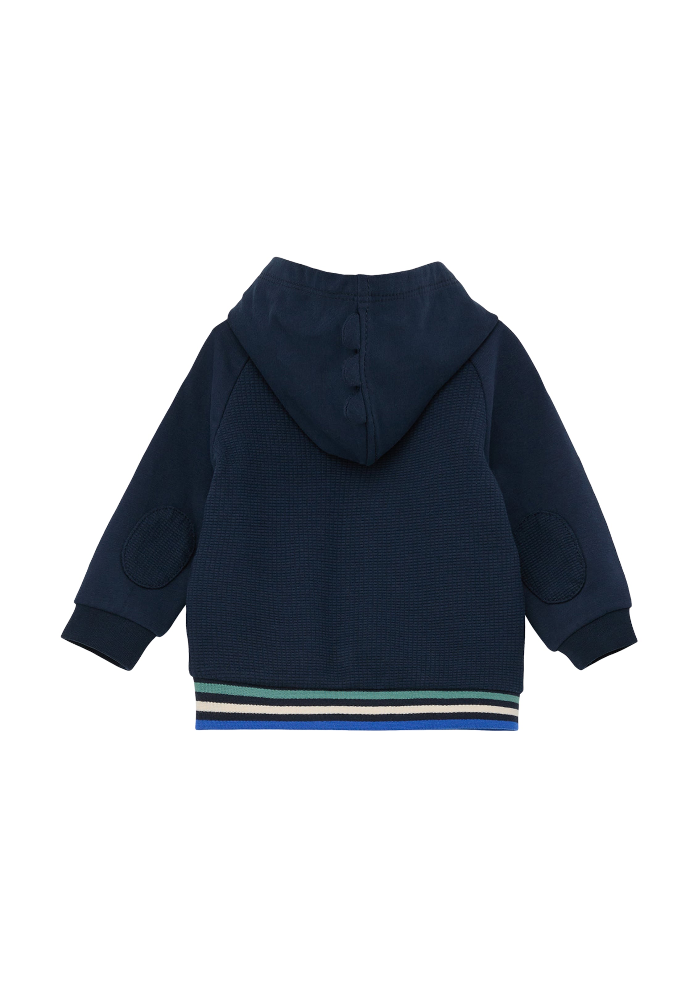 s.Oliver Толстовка с молнией в цветах Navy, Turquoise, Light Blue — фото 2