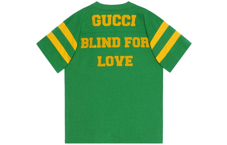 Футболка Gucci SS21 1921 Series Alphabet Printing Casual Short Sleeve Unisex Green, зеленый — фото 2